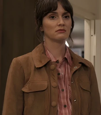 Leighton Meester Good Cop/Bad Cop Brown Suede Jacket