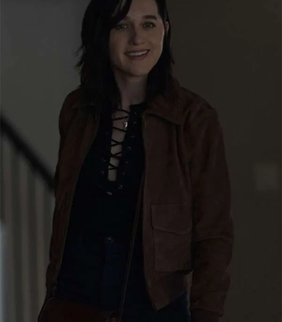 Lena Hall Your Friends and Neighbors S01 Brown Suede Jacket