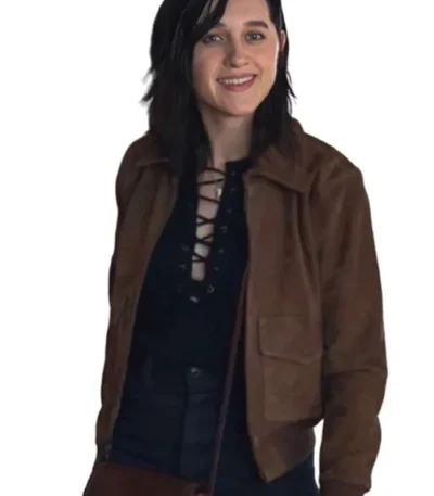 Lena Hall Your Friends and Neighbors S01 Brown Suede Jacket