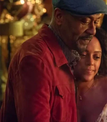 Lenny Henry Missing You Red Suede Jacket