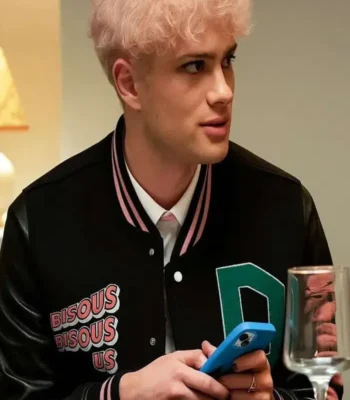 Leo Reich Too Much S01 Black Varsity Jacket