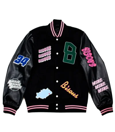 Leo Reich Too Much S01 Black Varsity Jacket