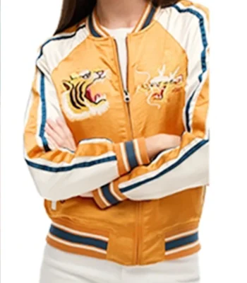 Leti Malditos S01 Embroidered Bomber Jacket