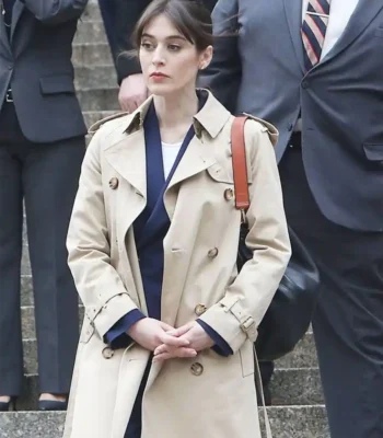 Lizzy Caplan Zero Day S01 Beige Coat