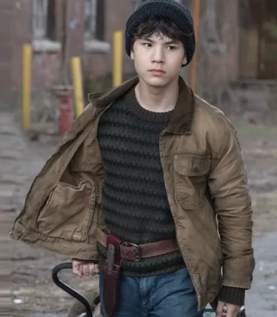 Logan Kim The Walking Dead Dead City S02 Brown Jacket