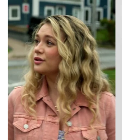 Lola Gunderson Sullivans Crossing S03 Pink Denim Jacket