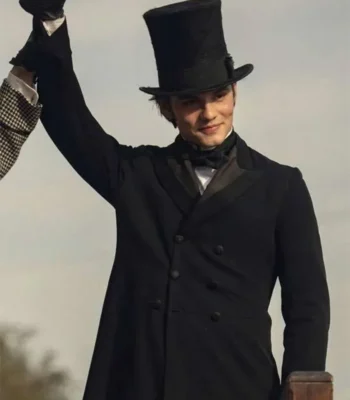 Louis Partridge House of Guinness S01 Black Coat