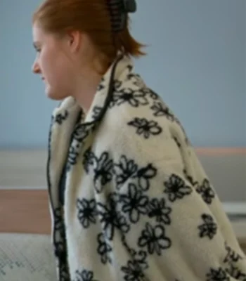 Love Is Blind S08 Floral Sherpa Jacket