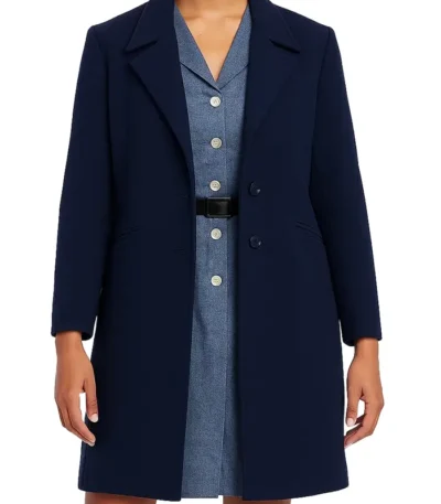 Loveday Smith Bookish S01 Blue Trench Coat