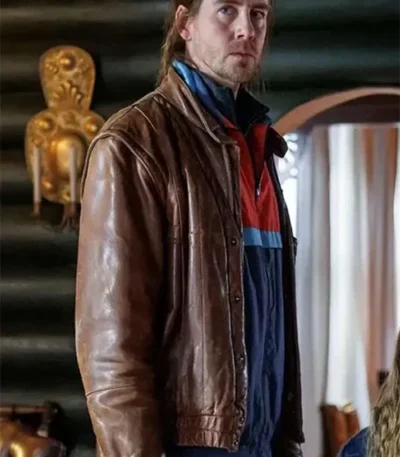 Magnus Lyng Blindspår S01 Brown Leather Jacket