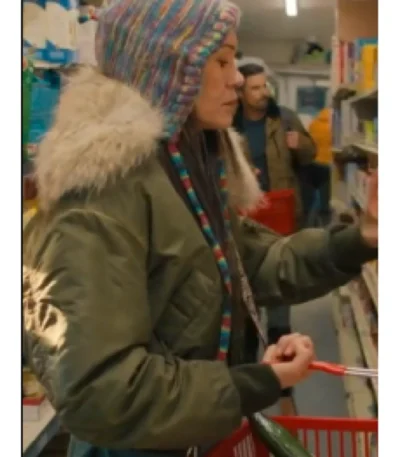 Maika Harper North of North Fur Hooded Bomber Jacket