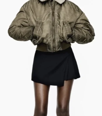 Maika Harper North of North S01 Green Bomber Jacket