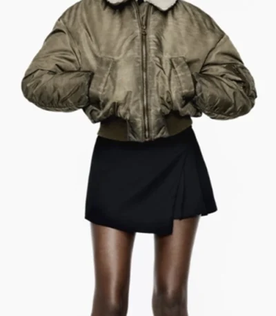 Maika Harper North of North S01 Green Bomber Jacket