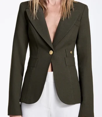 Malin Akerman The Hunting Wives S01 Green Blazer