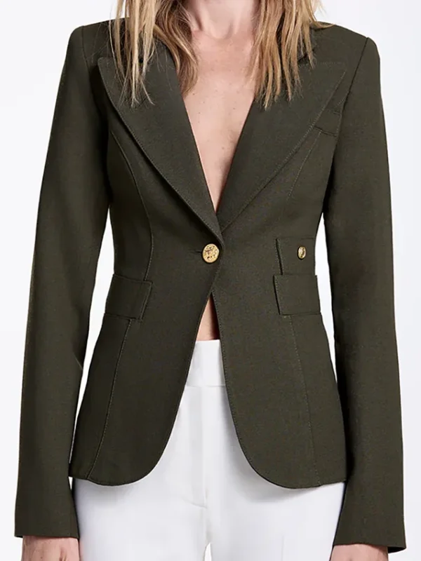 Malin Akerman The Hunting Wives S01 Green Blazer