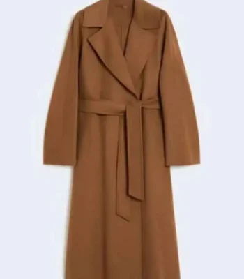 Man vs Baby Kelly Hampson Brown Coat