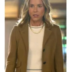 Maria Bello The Waterfront Brown Blazer