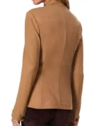 Maria Bello The Waterfront Brown Blazer