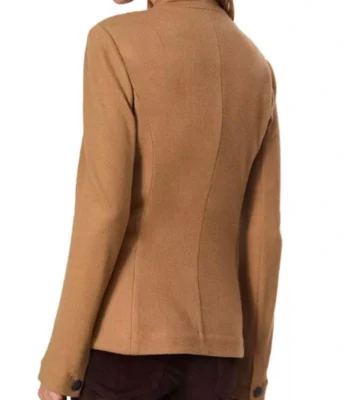 Maria Bello The Waterfront Brown Blazer