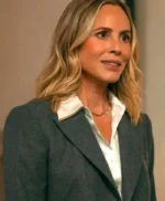 Maria Bello The Waterfront Grey Blazer