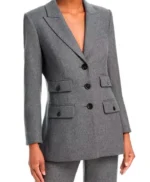 Maria Bello The Waterfront Grey Blazer