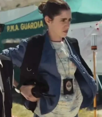 Mariela Garriga When No One Sees Us S01 Blue Bomber Jacket