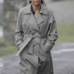 Marsha Thomason The Bay S05 Grey Coat