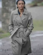 Marsha Thomason The Bay S05 Grey Coat