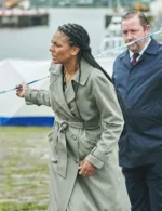 Marsha Thomason The Bay S05 Grey Coat