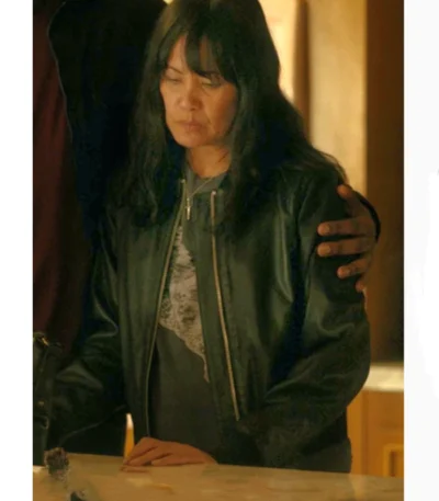 Martha Millan The Cleaning Lady S04 Black Bomber Jacket
