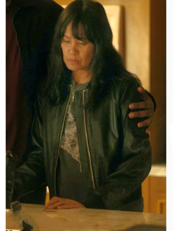 Martha Millan The Cleaning Lady S04 Black Bomber Jacket