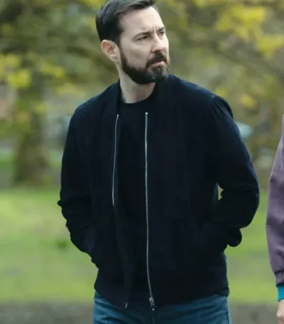 Martin Compston Fear S01 Black Jacket