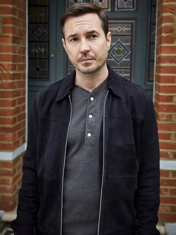Martin Compston Fear S01 Suede Leather Jacket