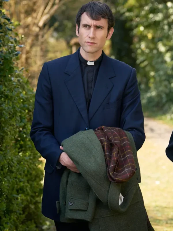 Matthew Lewis Murder Before Evensong S01 Blue Blazer