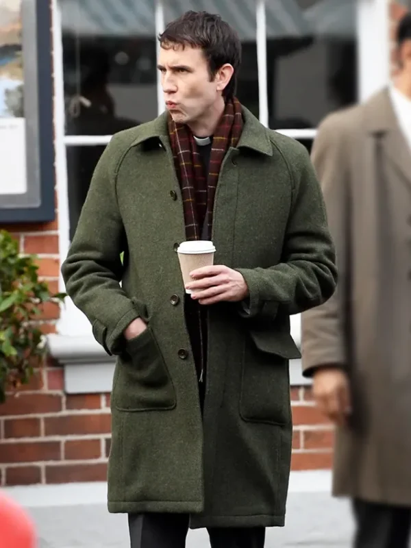 Matthew Lewis Murder Before Evensong S01 Green Coat