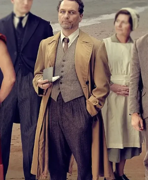 Matthew Rhys Towards Zero S01 Brown Trench Coat Matthew Rhys Towards Zero S01 Brown Trench Coat