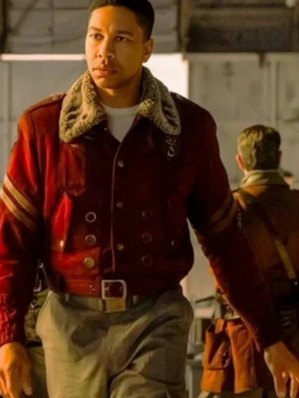 Maximus Fallout S02 Red Shearling Jacket