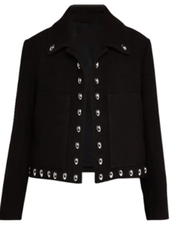 May Grant 9-1-1 S09 Black Studded Jacket