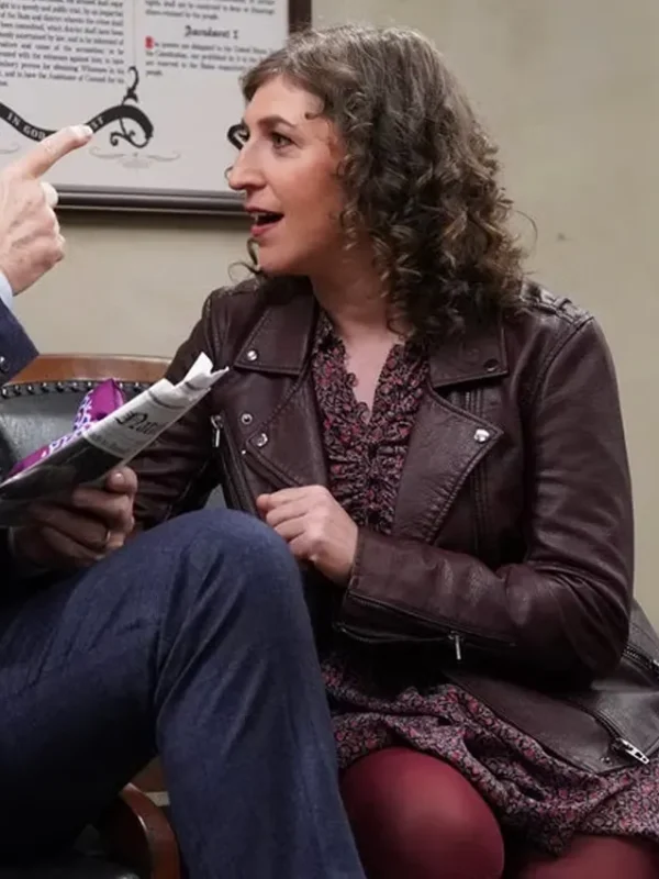 Mayim Bialik Night Court S03 Leather Jacket