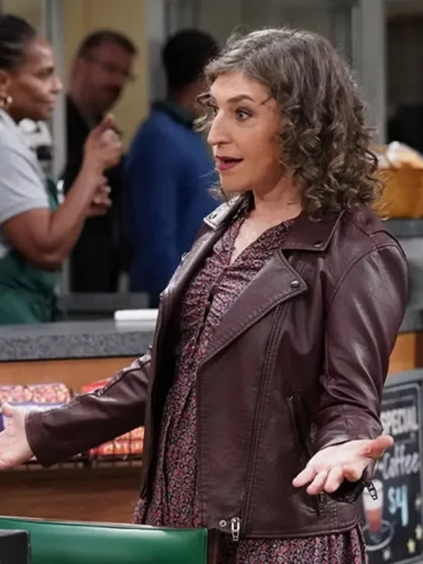 Mayim Bialik Night Court S03 Leather Jacket