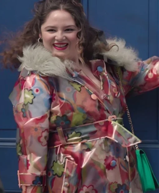 Megan Stalter Too Much Floral Trench Coat Megan Stalter Too Much Floral Trench Coat