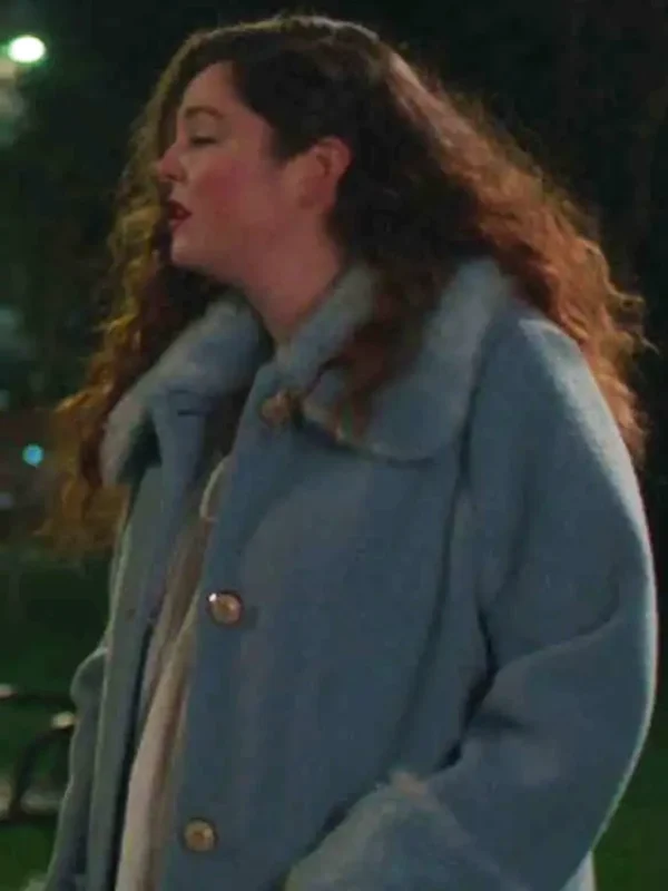 Megan Stalter Too Much S01 Blue Fur Coat