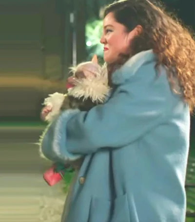 Megan Stalter Too Much S01 Blue Fur Coat