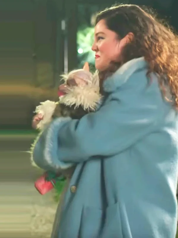 Megan Stalter Too Much S01 Blue Fur Coat