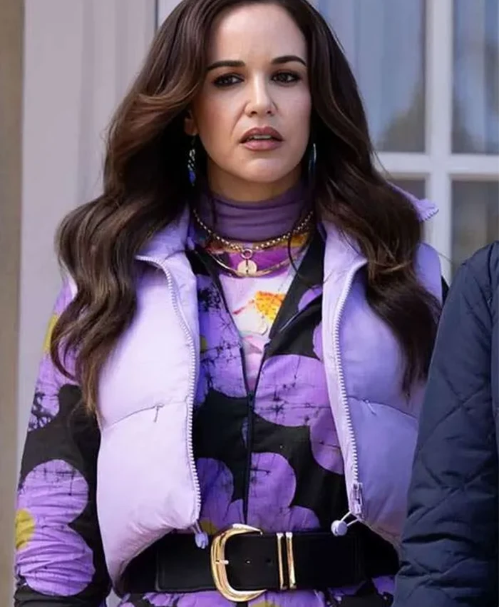 Melissa Fumero Grosse Pointe Garden Society Purple Puffer Vest Melissa Fumero Grosse Pointe Garden Society Purple Puffer Vest