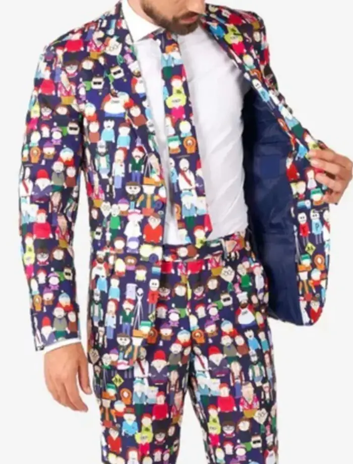 Mens South Park Pattern 2 Piece Suit Mens South Park Pattern 2 Piece Suit