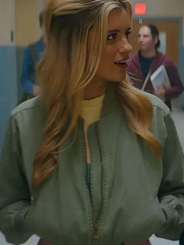 Mia Healey Motorheads S01 Green Bomber Jacket