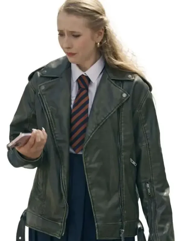 Mia-Louise G’wed S03 Black Leather Jacket