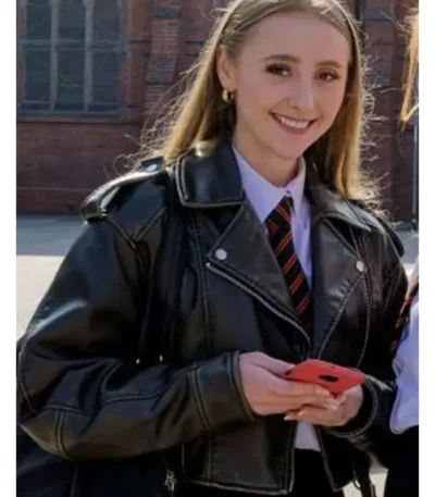 Mia-Louise G’wed S03 Cropped Leather Jacket