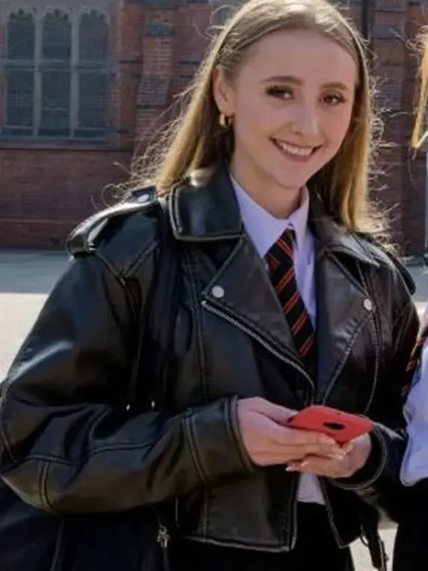 Mia-Louise G’wed S03 Cropped Leather Jacket